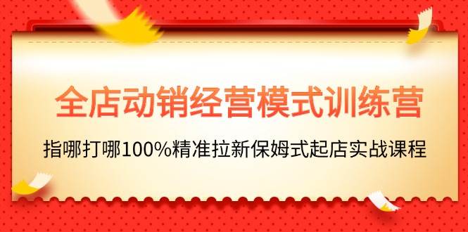 全店动销-经营模式训练营，指哪打哪100%精准拉新保姆式起店实战课程_思维有课