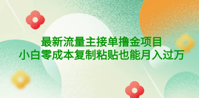 公众号最新流量主接单撸金项目_思维有课