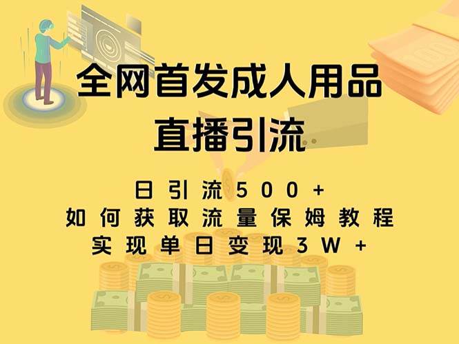 最新全网独创首发，成人用品直播引流获客暴力玩法，单日变现3w保姆级教程_思维有课