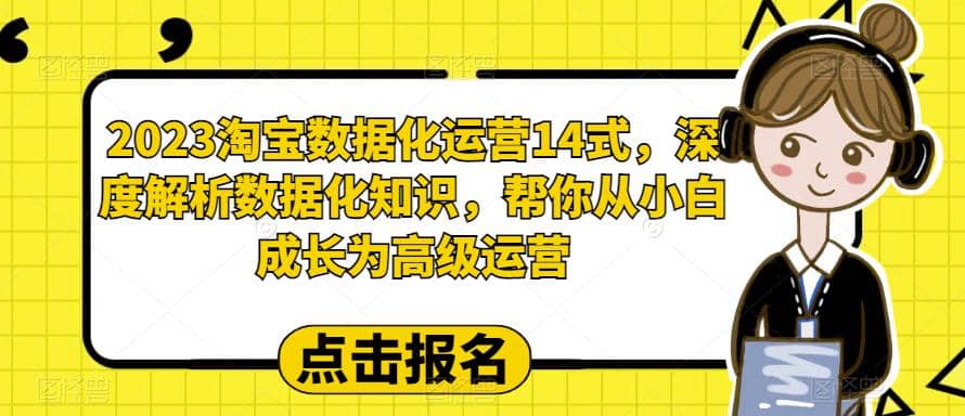 2023淘宝数据化-运营 14式，深度解析数据化知识，帮你从小白成长为高级运营_思维有课