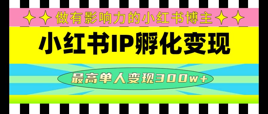 某收费培训-小红书IP孵化变现：做有影响力的小红书博主_思维有课