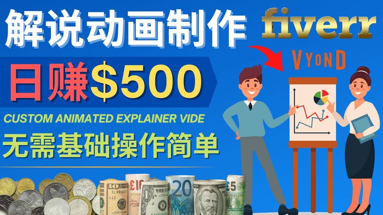 制作解说类动画视频（Animated Explainer）日赚500美元以上 – 0基础可操作_思维有课