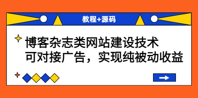 博客杂志类网站建设技术，可对接广告，实现纯被动收益（教程+源码）_思维有课