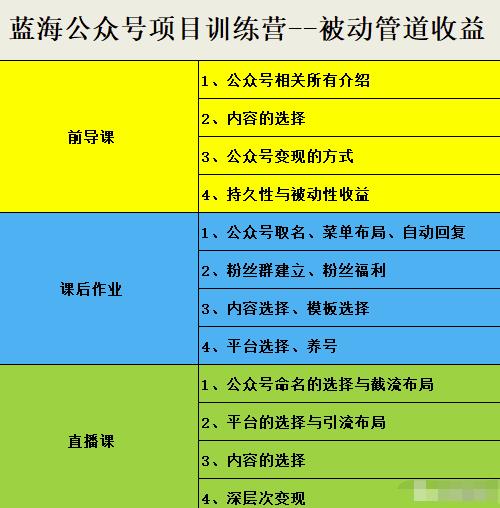 米辣微课·蓝海公众号项目训练营，手把手教你实操运营公众号和小程序变现_思维有课