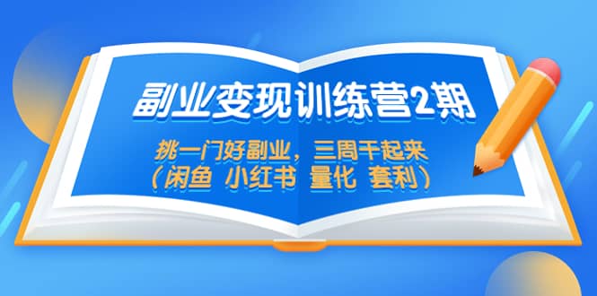 副业变现训练营2期，挑一门好副业，三周干起来（闲鱼 小红书 量化 套利）_思维有课