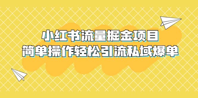 外面收费398小红书流量掘金项目，简单操作轻松引流私域爆单_思维有课