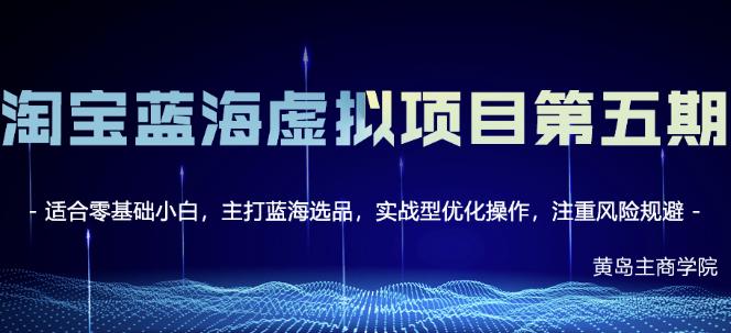 淘宝虚拟无货源3.0+4.0+5.0，适合零基础小白，主打蓝海选品，实战型优化操作_思维有课