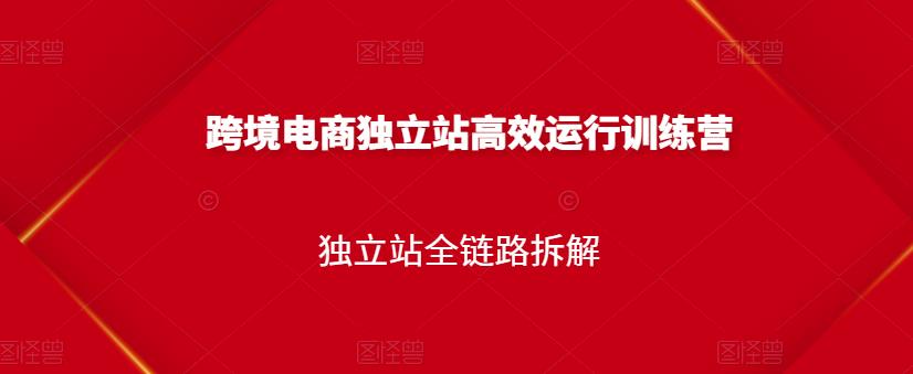 跨境电商独立站高效运行训练营，独立站全链路拆解_思维有课