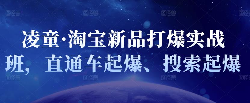 凌童·淘宝新品打爆实战班，直通车起爆、搜索起爆_思维有课