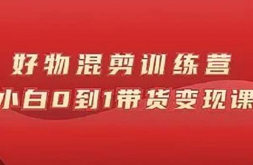 万三好物混剪训练营：小白0到1带货变现课_思维有课