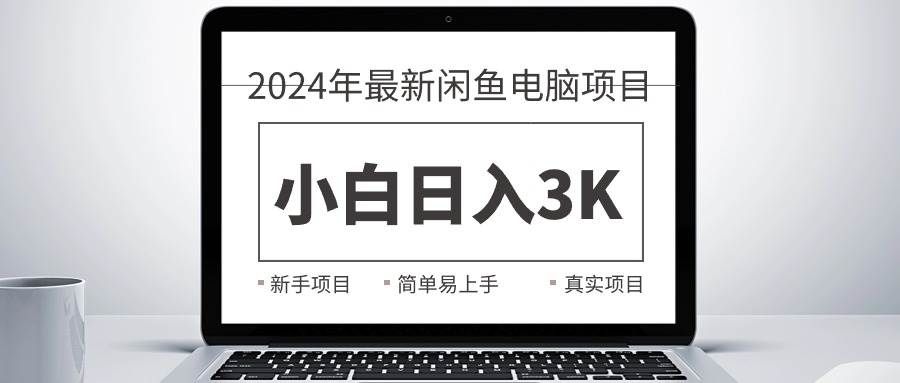 2024最新闲鱼卖电脑项目，新手小白日入3K+，最真实的项目教学_思维有课