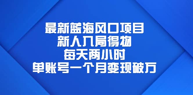 最新蓝海风口项目，新人入局得物，每天两小时，单账号一个月变现破万_思维有课