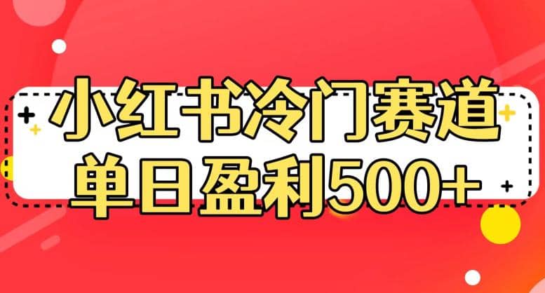 小红书冷门赛道，单日盈利500+【揭秘】_思维有课