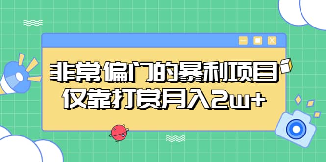 非常偏门的暴利项目_思维有课