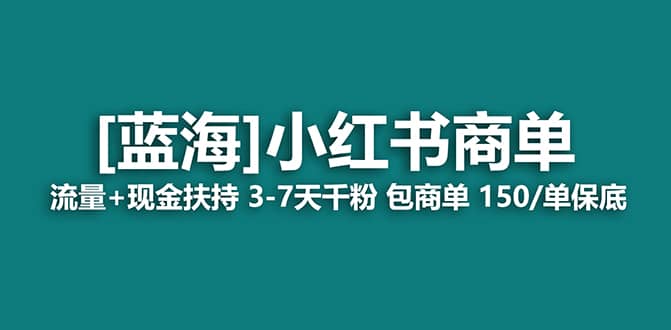 2023蓝海项目【小红书商单】流量+现金扶持，快速千粉，长期稳定，最强蓝海_思维有课