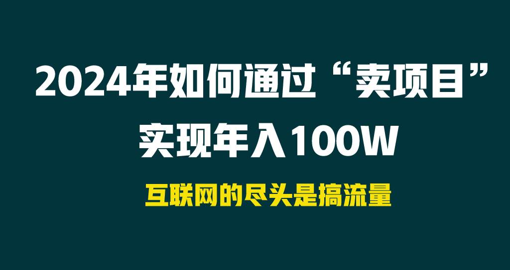 2024年如何通过“卖项目”实现年入100W_思维有课