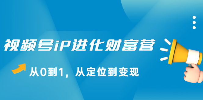 视频号iP进化财富营第1期，21天从0到1，从定位到变现_思维有课