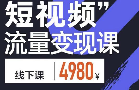 短视频流量变现课，学成即可上路，抓住时代的红利_思维有课