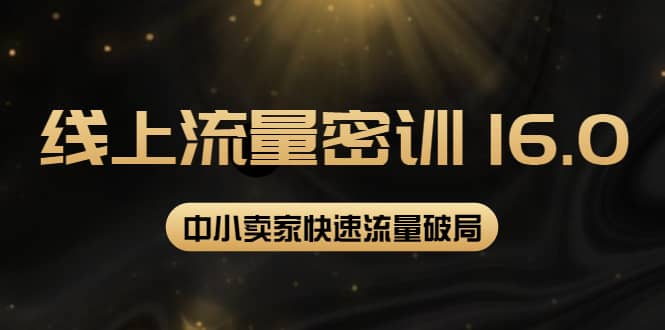 2022秋秋线上流量密训16.0：包含 暴力引流10W+中小卖家流量破局技巧 等等！_思维有课