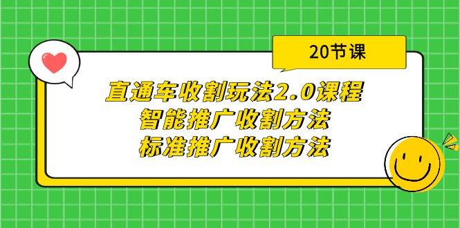 直通车收割玩法2.0课程：智能推广收割方法+标准推广收割方法（20节课）_思维有课