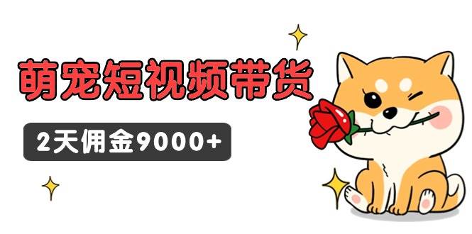 东哲日记·萌宠短视频带货，2天佣金9000+_思维有课