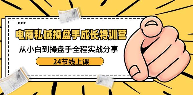 电商私域-操盘手成长特训营：从小白到操盘手全程实战分享-24节线上课_思维有课