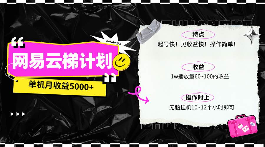 最新网易云梯计划网页版，单机月收益5000+！可放大操作_思维有课