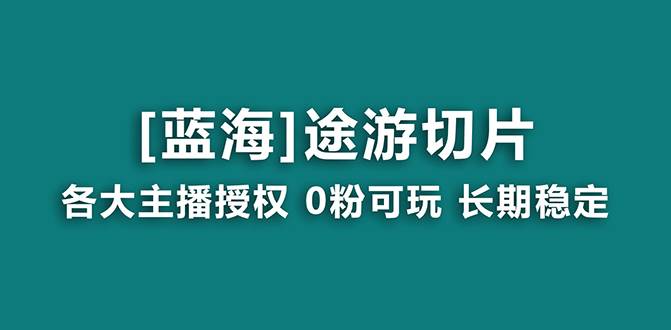 抖音途游切片，龙年第一个蓝海项目，提供授权和素材，长期稳定，月入过万_思维有课