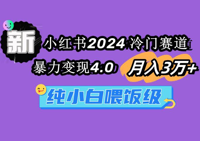 小红书2024冷门赛道 月入3万+ 暴力变现4.0 纯小白喂饭级_思维有课