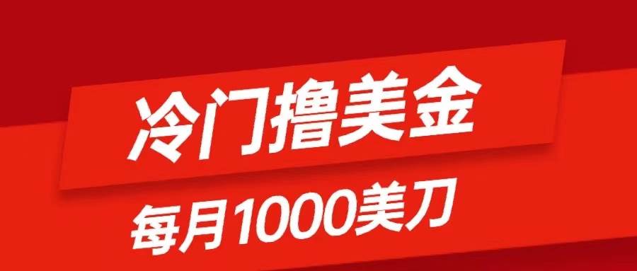 冷门撸美金项目：只需无脑发帖子，每月1000刀，小白轻松掌握_思维有课