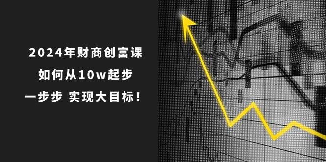 2024年 财商-创富课：如何从10w起步，一步步 实现大目标！_思维有课