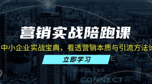 营销实战陪跑课：中小企业实战宝典，看透营销本质与引流方法论_思维有课