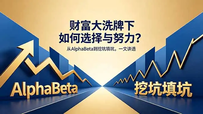 付费文章:财富大洗牌下如何选择与努力?从AlphaBeta到挖坑填坑,一文讲透-知峰社
