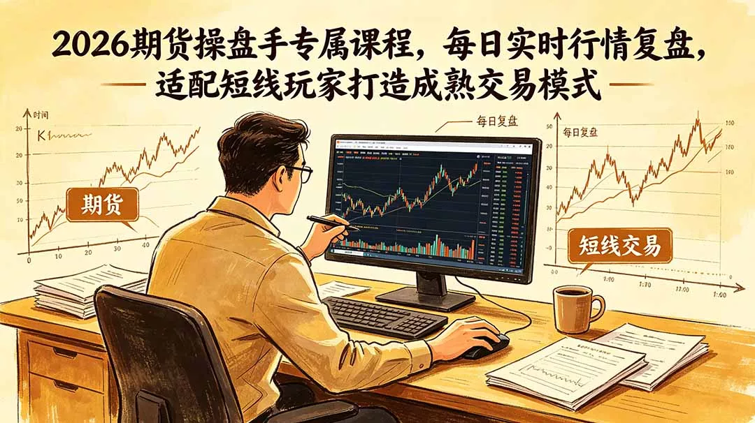 2026期货操盘手专属课程-更新6月,每日实时行情复盘,适配短线玩家打造成熟交易模式-知峰社