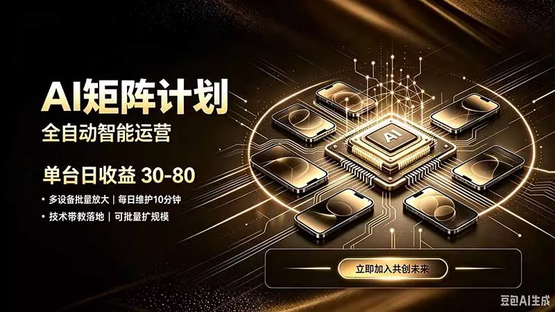 AI智能对话,矩阵规模化创业,全程技术扶持,长久稳定,日入800+-知峰社
