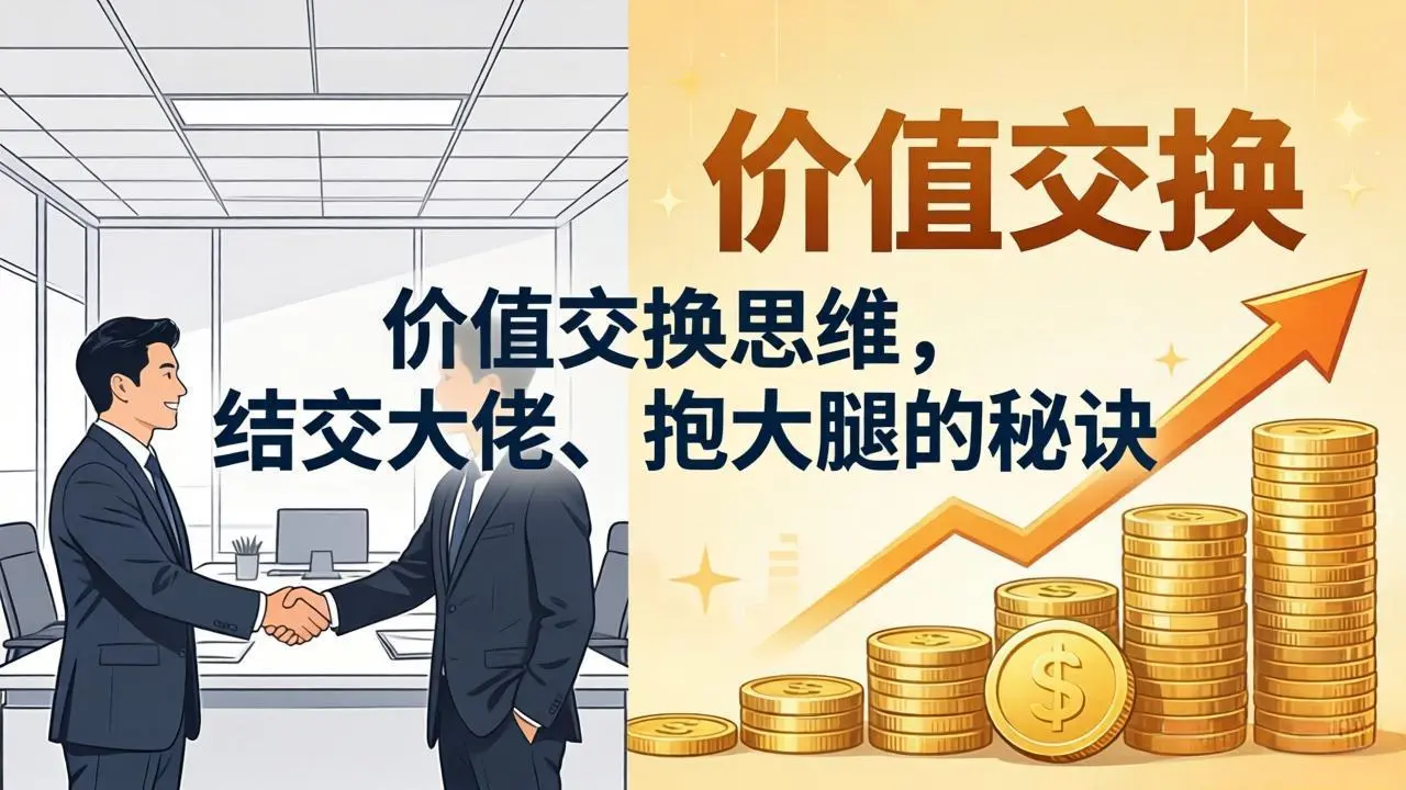 某付费文章:价值交换思维,结交大佬、抱大腿的秘诀-知峰社