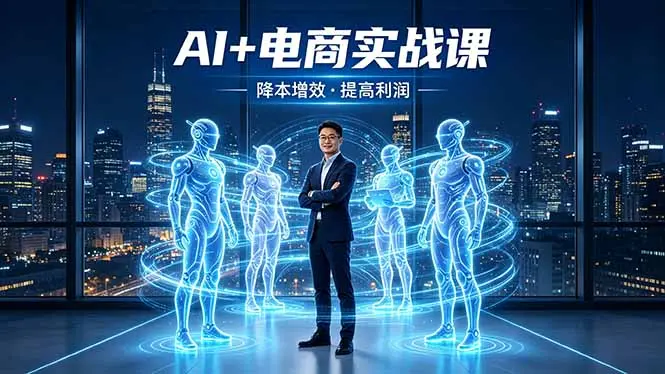 AI+电商实战课,1人+N个AI 智能体,把SOP变AI员工,实现降本增效提高利润-知峰社