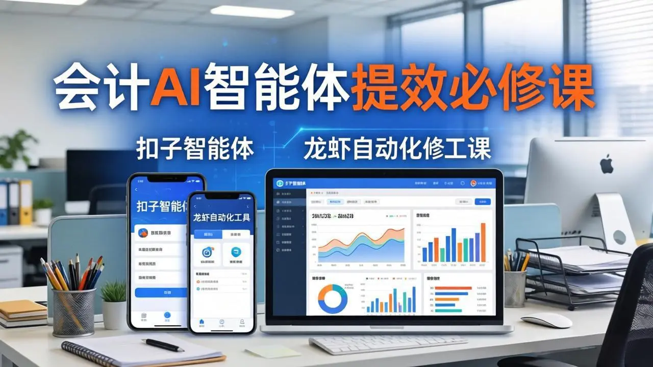 财务会计AI智能体提效必修课:扣子智能体+龙虾自动化+报表分析,一站式提升财务工作效率-知峰社