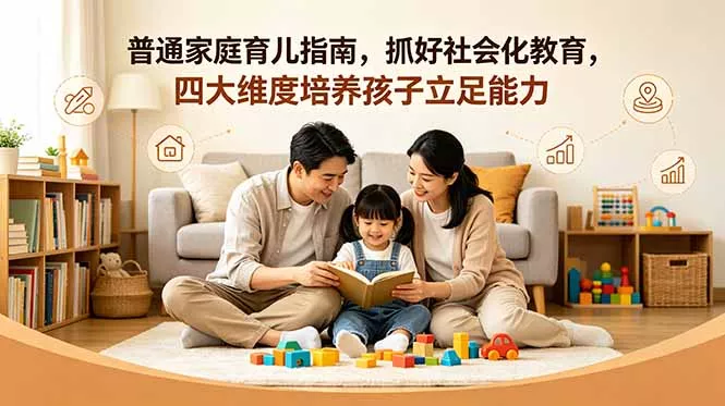 付费文章:普通家庭育儿指南,抓好社会化教育,四大维度培养孩子立足能力-知峰社