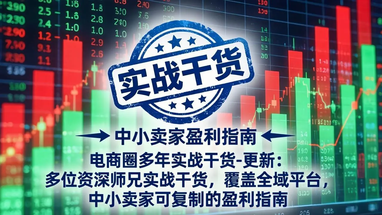 电商圈多年实战干货-更新5月10:多位资深师兄实战干货/覆盖全域平台,中小卖家可复制的盈利指南-知峰社