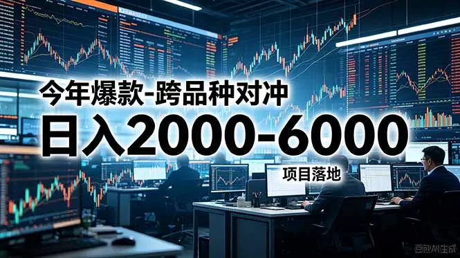 今年爆款-跨品种对冲日入2000-6000,项目落地!-知峰社