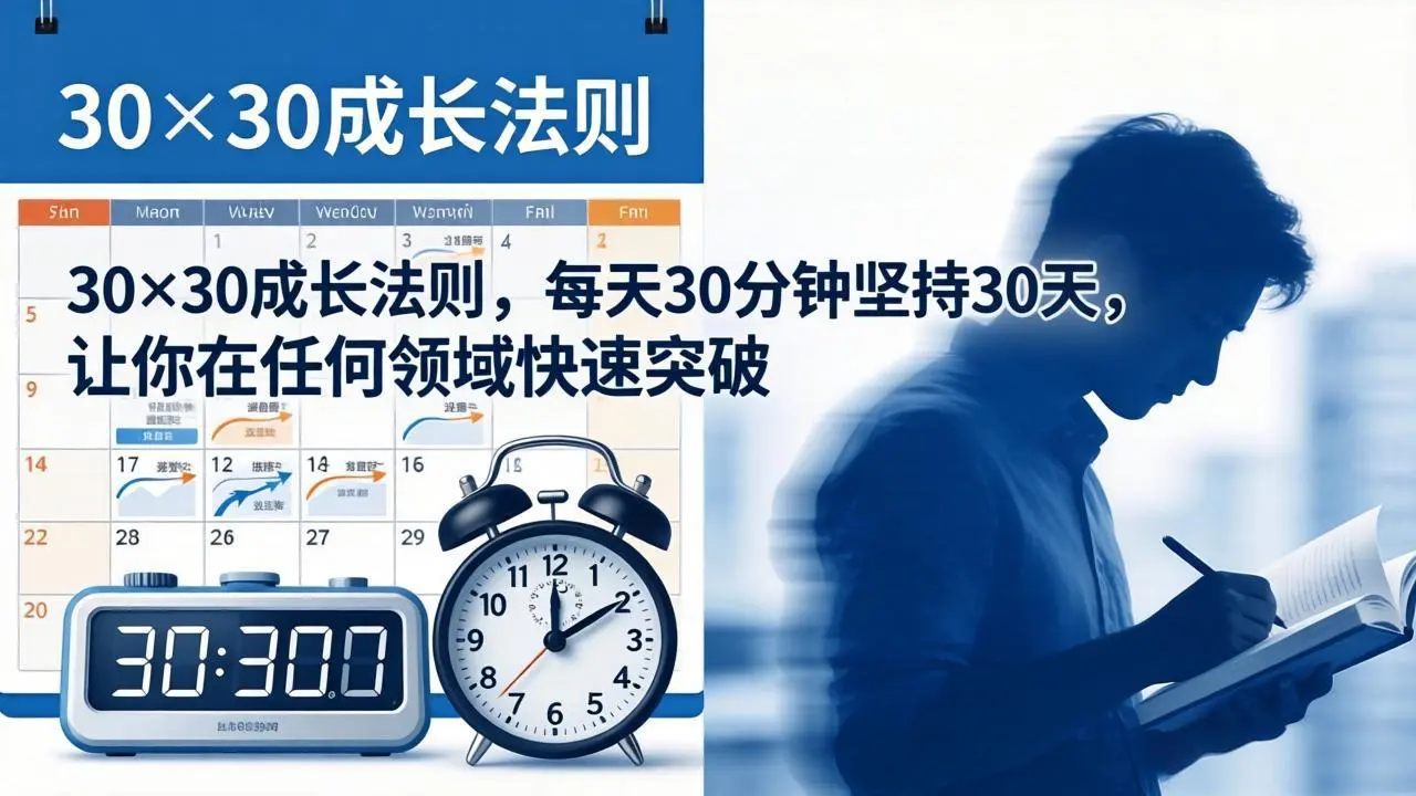 付费文章:30×30成长法则,每天30分钟坚持30天,让你在任何领域快速突破-知峰社