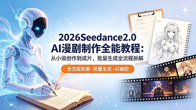 2026Seedance2.0 AI制作全能教程:从小说创作到成片,批量生成全流程拆解-知峰社