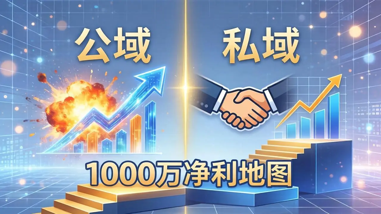 公域玩命出爆款,私域悄悄做成交:这套AI内训课,2026给你打通1000万净利的地图-知峰社