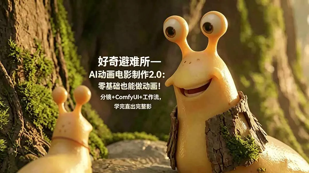 好奇避难所—AI动画电影制作2.0:零基础也能做动画!分镜+ComfyUI+工作流,学完直出完整影片-知峰社