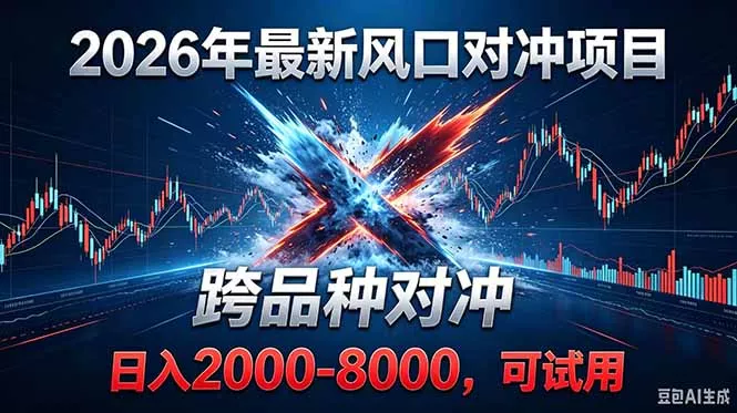 2026创业新风口!最新对冲!跨品种对冲!日收益2000-6000+-知峰社
