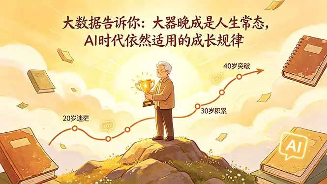 付费文章:大数据告诉你:大器晚成是人生常态,AI 时代依然适用的成长规律-知峰社