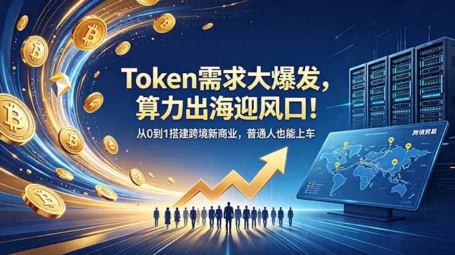 Token需求大爆发,算力出海迎风口!从0到1搭建跨境新商业,普通人也能上车-知峰社
