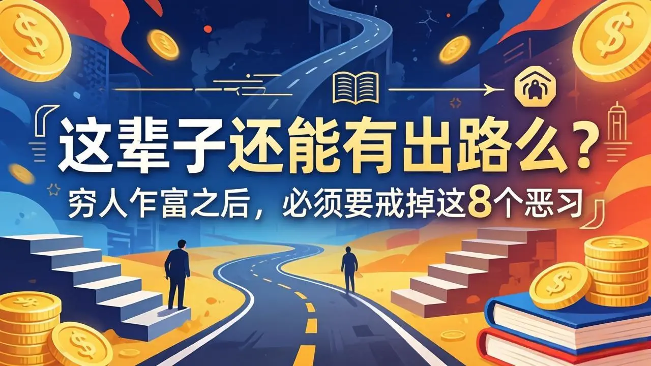 关于人生两篇付费文章【这辈子还能有出路么?】【穷人乍富之后,必须要戒掉这8个恶习】-知峰社
