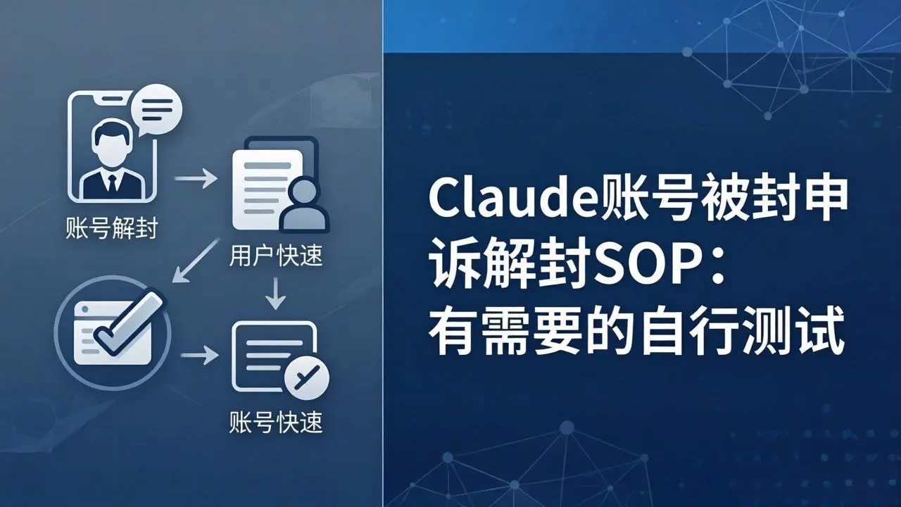 Claude账号被封申诉解封SOP:有需要的自行测试-知峰社
